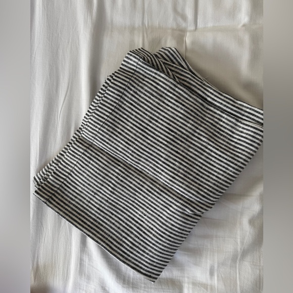 NEW Reformation Ava Stripe Wide Leg Linen Pants - Picture 7 of 9